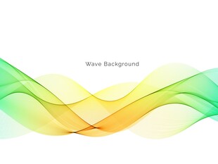多彩波浪线条背景图