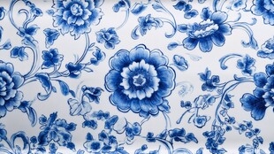 青花瓷花纹图案精美