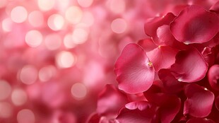 浪漫粉色玫瑰花瓣背景