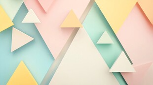 多彩立体几何图案背景