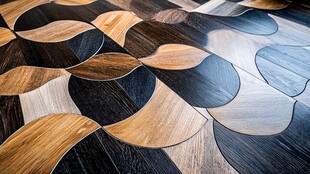 创意拼花木地板纹理之美