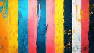 多彩条纹墙面艺术纹理