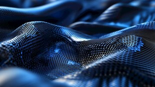蓝色科技感纹理波浪图案