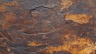 生锈金属表面纹理特写