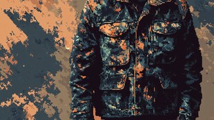 迷彩工装夹克时尚展示