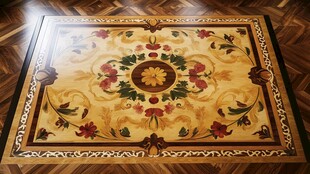 精美欧式花纹拼花木地板