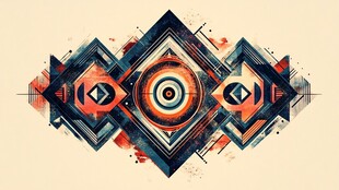 几何抽象艺术图案设计