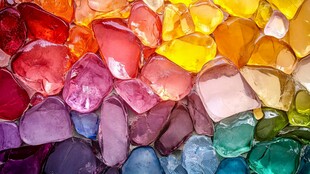 多彩宝石碎块 绚丽视觉盛宴