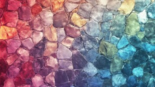 多彩马赛克石纹背景图案