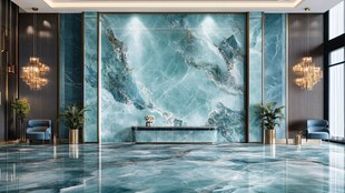 奢华大理石客厅装饰效果