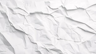 白色褶皱纸张纹理背景