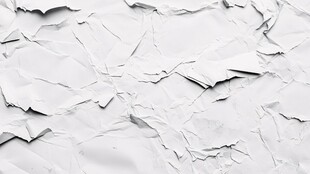 皱巴巴的白色纸张纹理