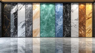 多样大理石墙面展示