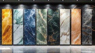 多样大理石瓷砖展示