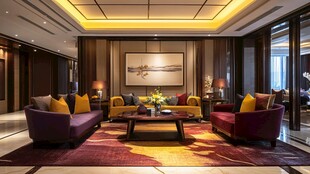 豪华典雅的客厅室内空间