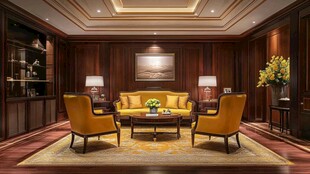 豪华典雅的客厅室内场景