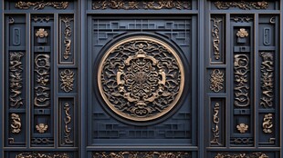 中式雕花门 尽显古典韵味