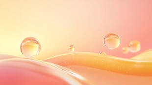 梦幻多彩水滴灵动画面