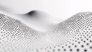 黑白点状波浪抽象背景图