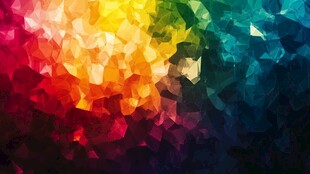 多彩几何多边形抽象背景图