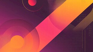 绚丽几何抽象艺术背景图