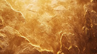 金色岩石纹理 质感十足