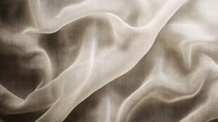 轻柔米白色丝绸织物纹理