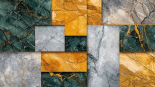 多彩大理石纹理拼接图案