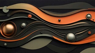 流体几何抽象艺术图案