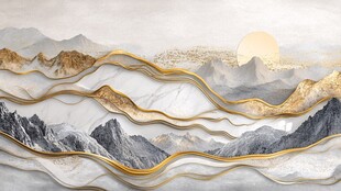 金镶山水间 日出映画卷