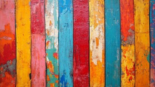 多彩斑驳木板墙面纹理