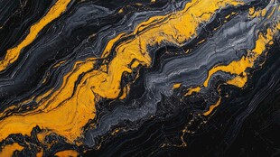黑金流体艺术纹理画面