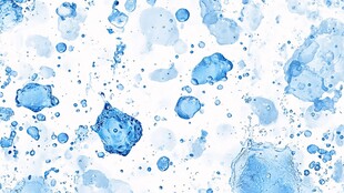 蓝色水彩泼墨纹理背景