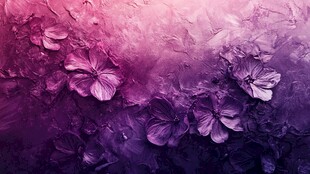 梦幻紫调花卉艺术纹理