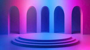 梦幻炫彩舞台展示空间