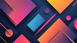 多彩几何抽象背景图案