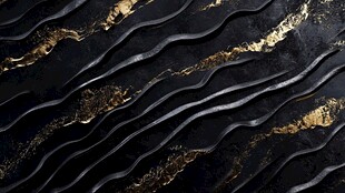 黑金波浪纹理背景图案