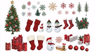 圣诞装饰素材集合