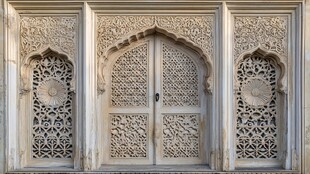 精美阿拉伯风格雕花门窗