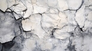 灰白裂纹墙面纹理特写