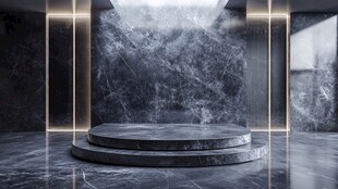 现代大理石展示台空间场景