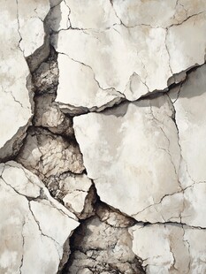 干裂土地纹理特写