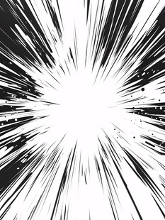 黑白放射线条漫画风格背景