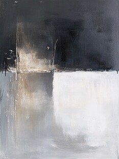 黑白抽象艺术画作
