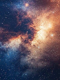 梦幻绚丽的璀璨星空