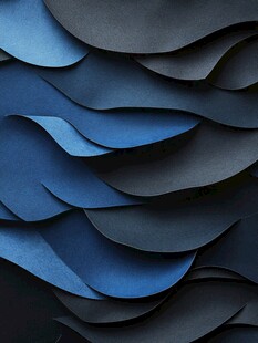 蓝色褶皱纹理艺术背景
