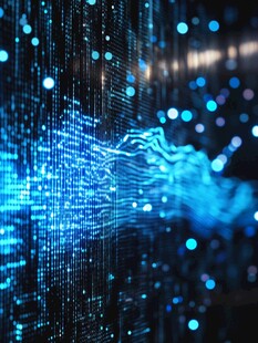 科技感数字流动画面