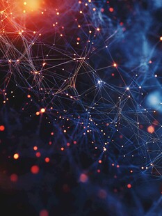 科技感粒子网络背景图