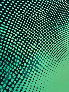 渐变绿点抽象科技背景图