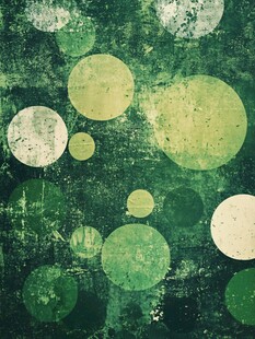 绿色斑驳圆点纹理背景图
